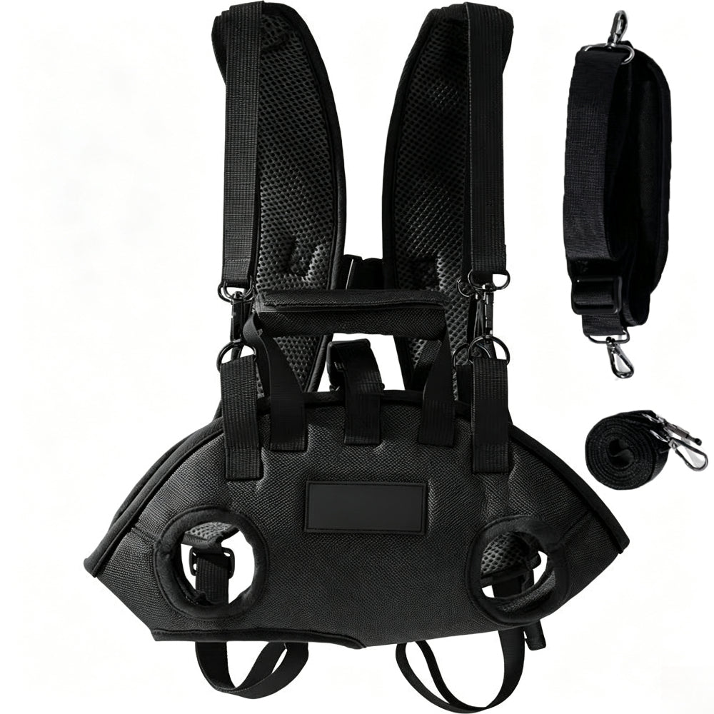 🐶Multi‑Way Pet Carrier Backpack for Small Dogs, Breathable Portable Travel Bag, Wearable as Backpack, Crossbody Sling or Hand‑held Tote