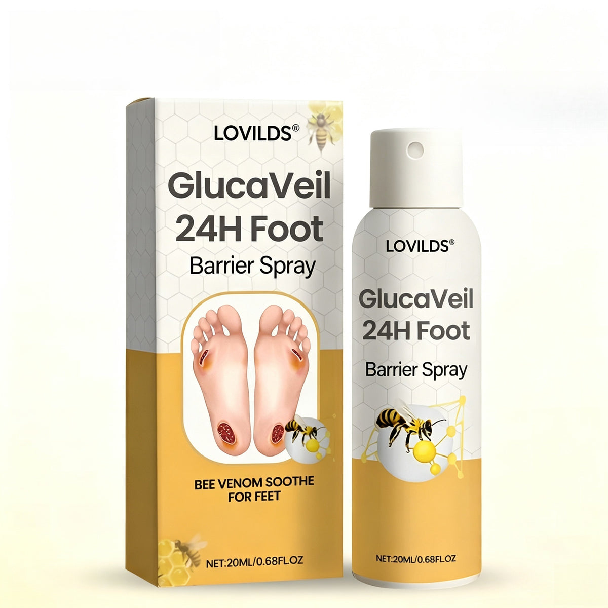 LOVILDS® GlucaVeil 24H Foot Barrier Spray