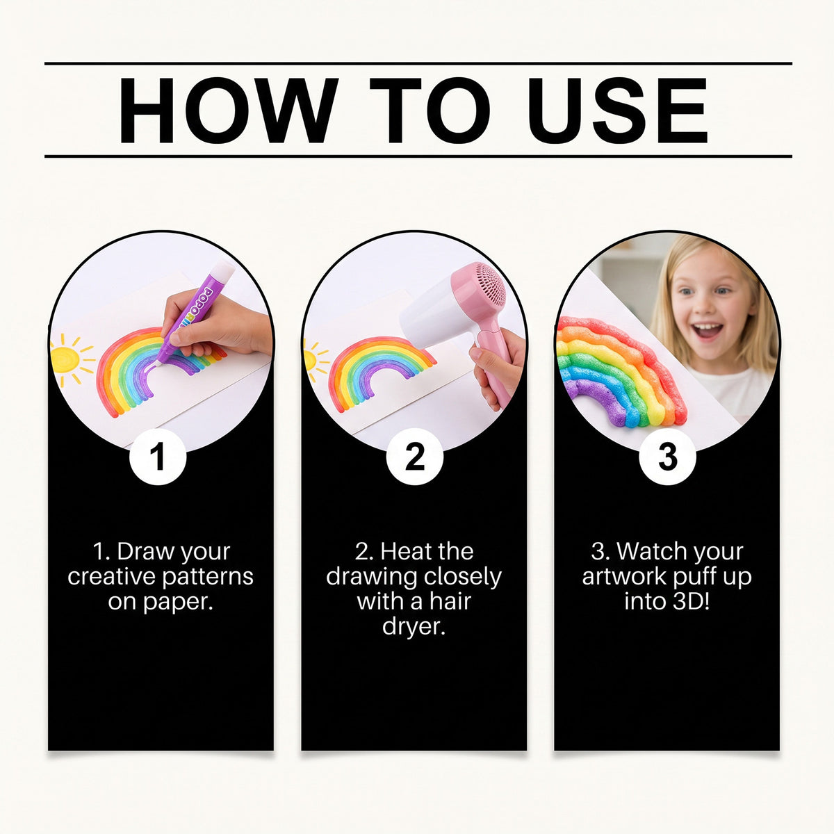 Billionku®3D Magic Three-dimensional Painting Pen For Children