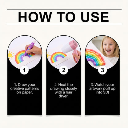 Billionku®3D Magic Three-dimensional Painting Pen For Children