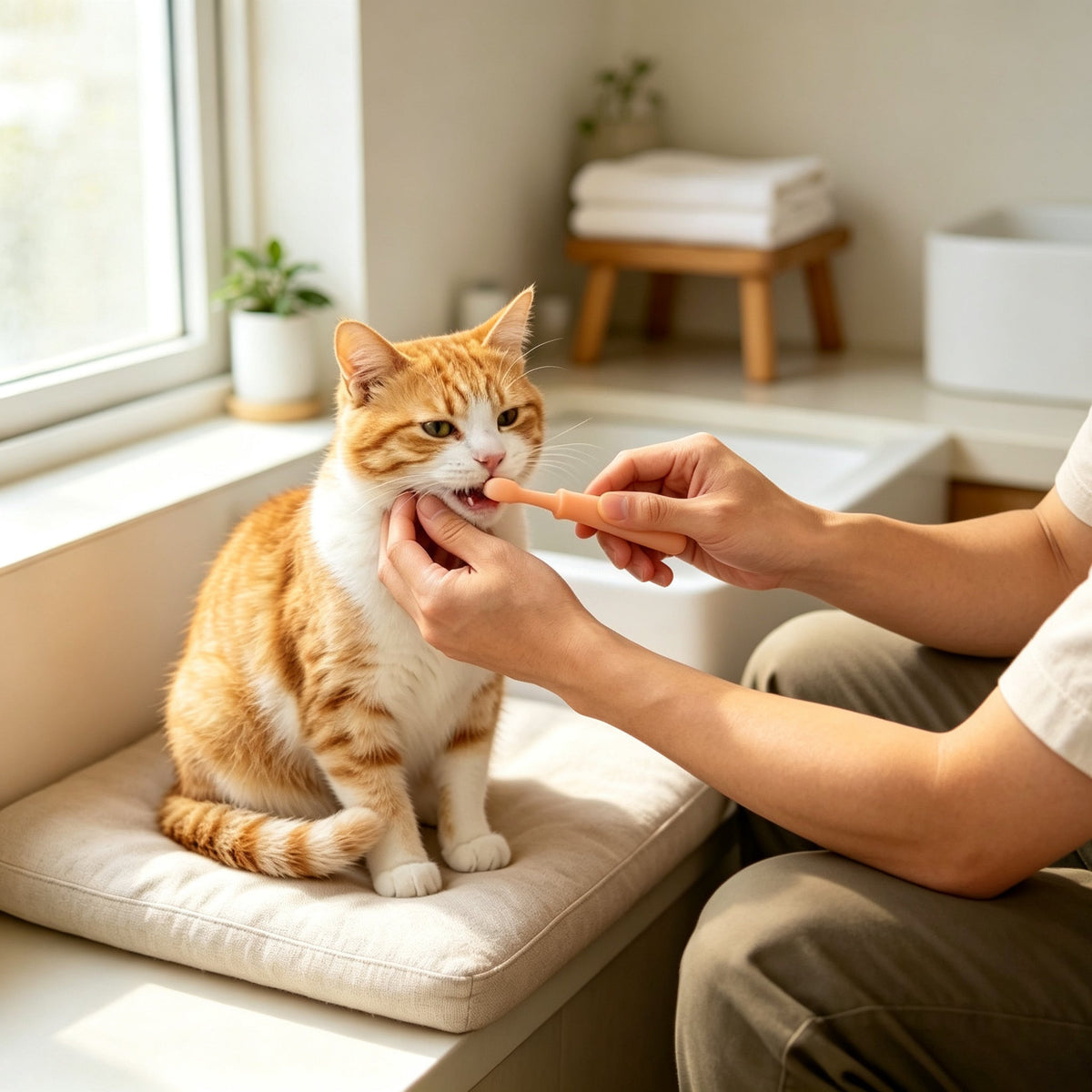 Pet Dental Cleaning Kit, Edible Safe Toothpaste & Soft Silicone Toothbrushes for Dogs and Cats