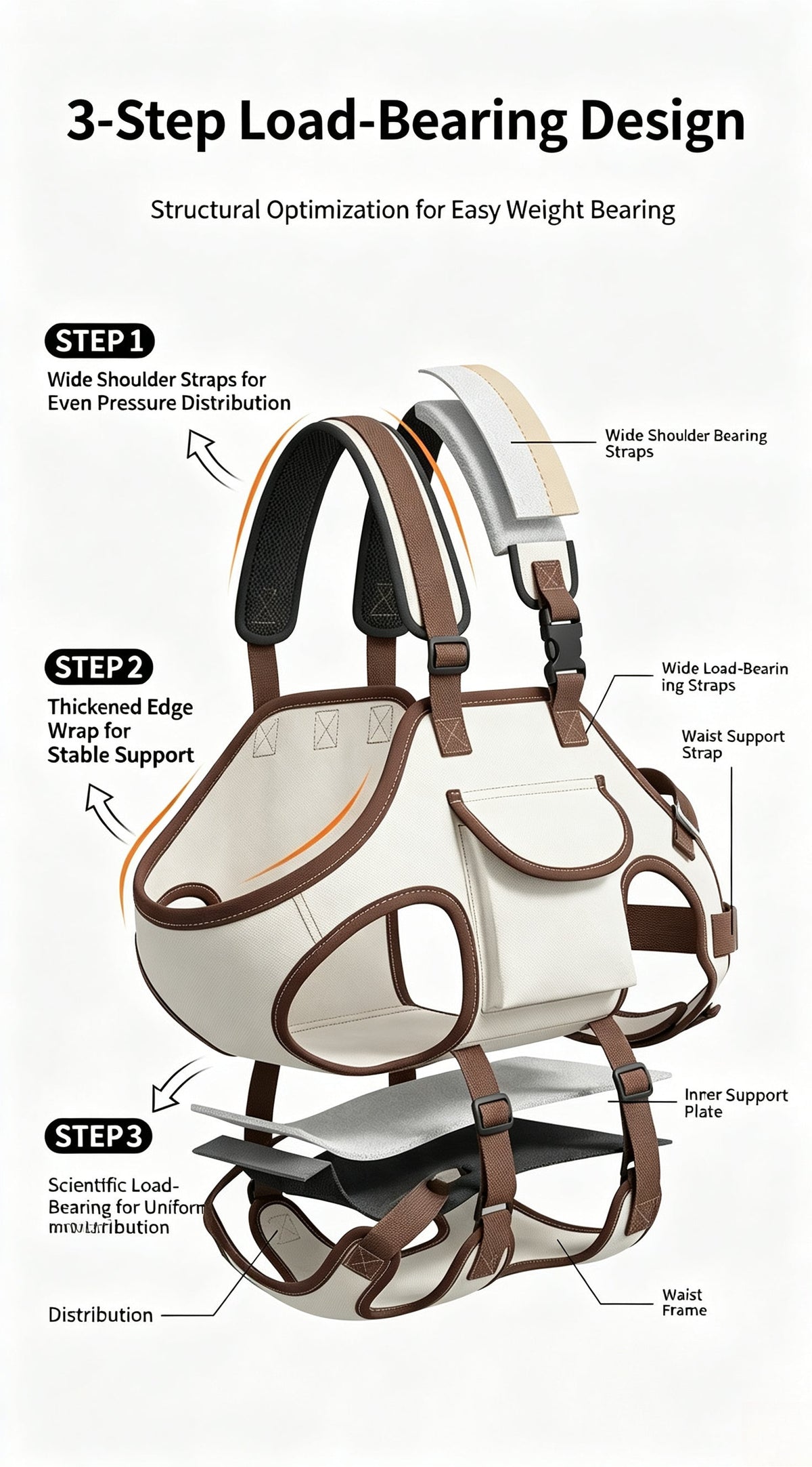 🐶Multi‑Way Pet Carrier Backpack for Small Dogs, Breathable Portable Travel Bag, Wearable as Backpack, Crossbody Sling or Hand‑held Tote